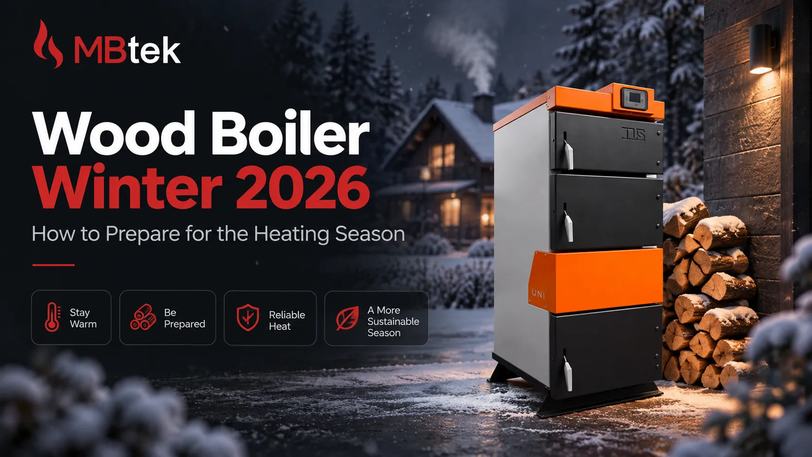 MBTEK wood boiler prepared for winter heating