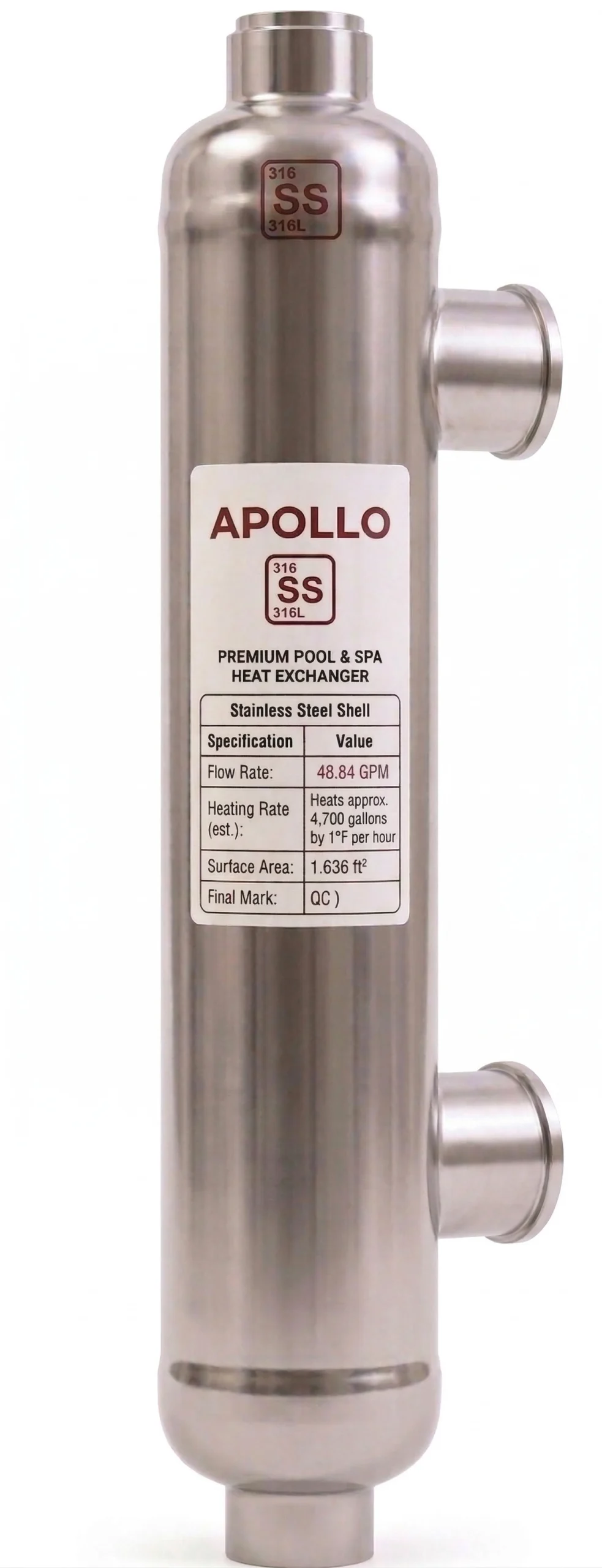 APOLLO Pool and Spa Heat Exchanger