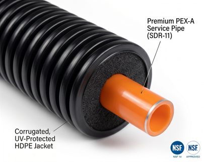PEX-A Tubing with Oxygen Barrier