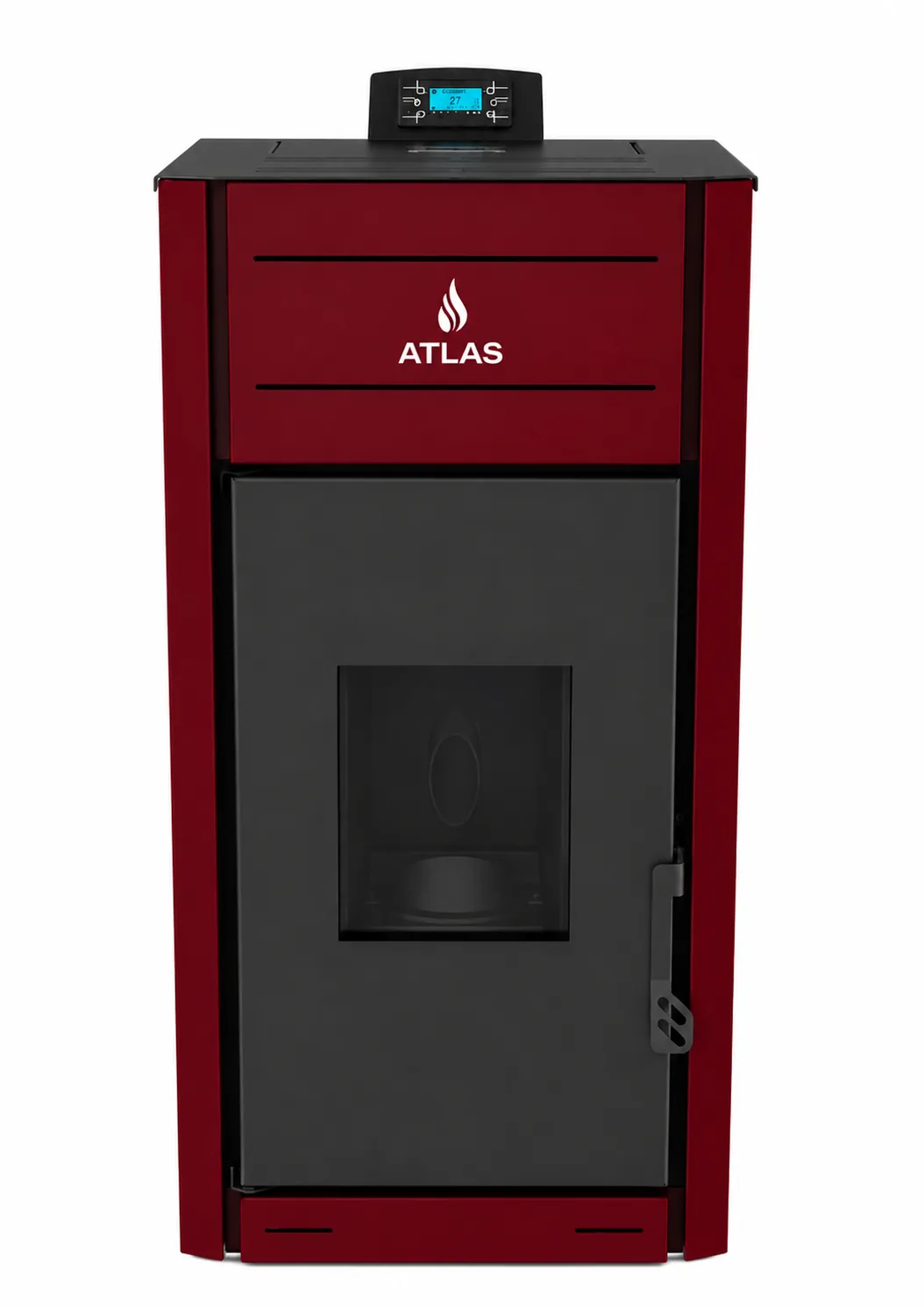 ATLAS pellet stove boiler front view.