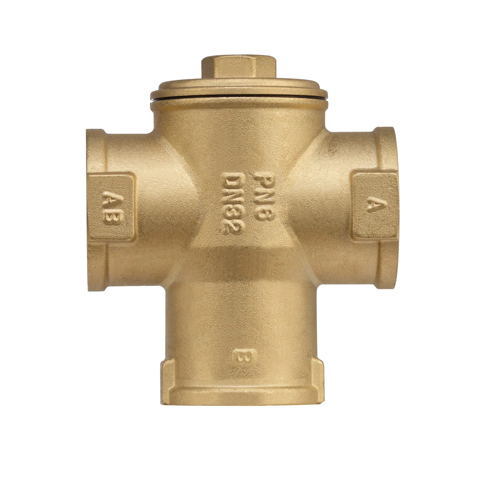 Brass cross-body boiler protection valve, DN32