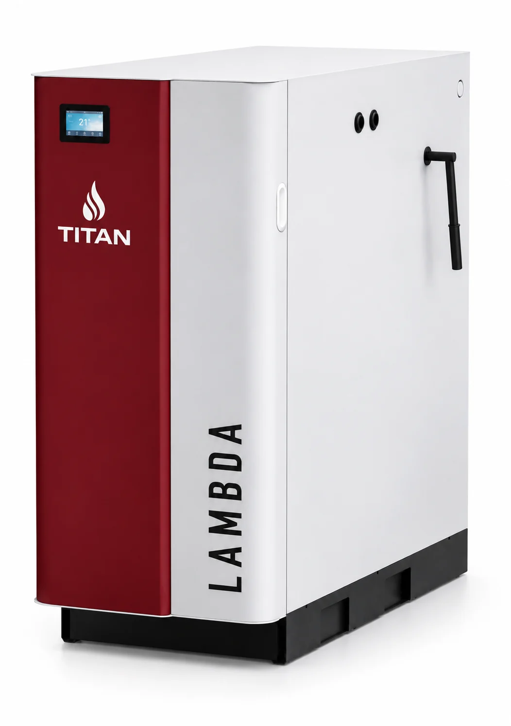 TITAN Lambda Wood Gasification Boiler 110K-175K BTU front right three-quarter view